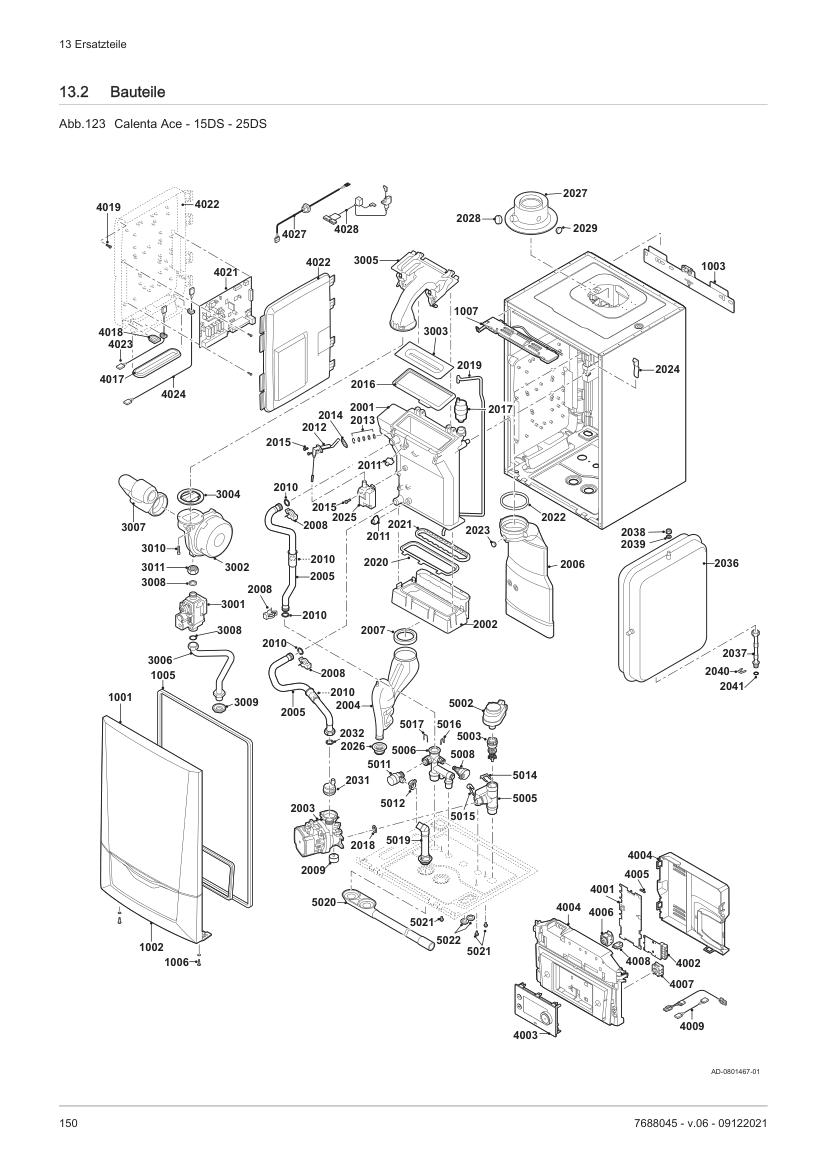 Spare parts diagram